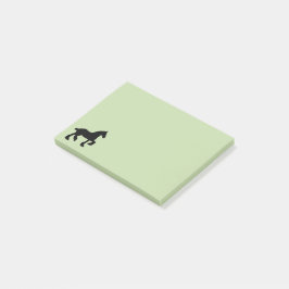 Draft Horse Silhouette Post-it Block