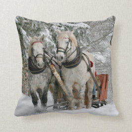 Draft Horses Pulling Sleigh Kudde