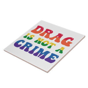 Drag är inte en brottsbricka kakelplatta
