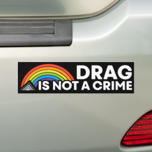 Drag är inte en brottslig Pride i månaden HGBTQIA Bildekal