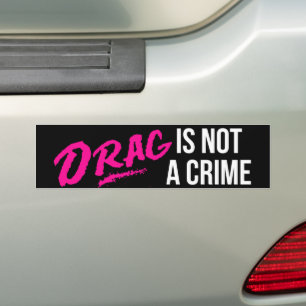 Drag är inte en brottslig Pride-månad-HGBTQ Bildekal