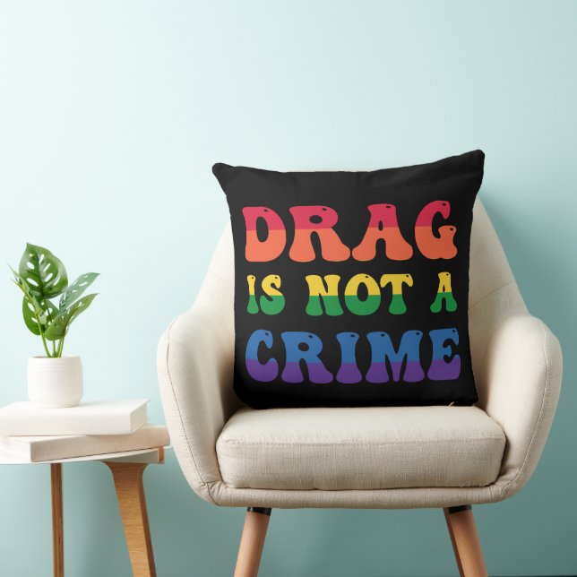 Drag är inte en brottslingskugga kudde (Stol)
