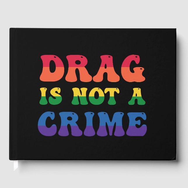Drag är inte en kriminell gästbok (Framsida)
