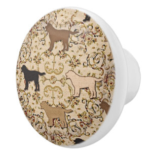 Drag av arbetsladdare för hämtning av hund knopp