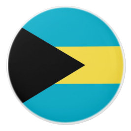 Drag av keramiskt knapp med flagga av Bahamas Knopp