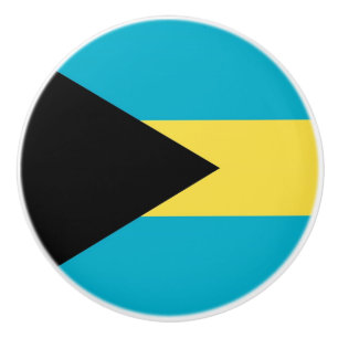 Drag av keramiskt knapp med flagga av Bahamas Knopp