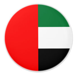 Drag av keramiskt knapp med flagga av UAE Knopp