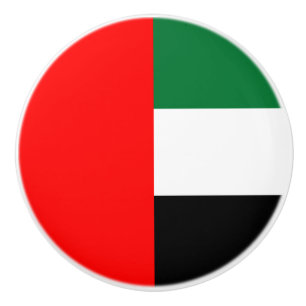 Drag av keramiskt knapp med flagga av UAE Knopp