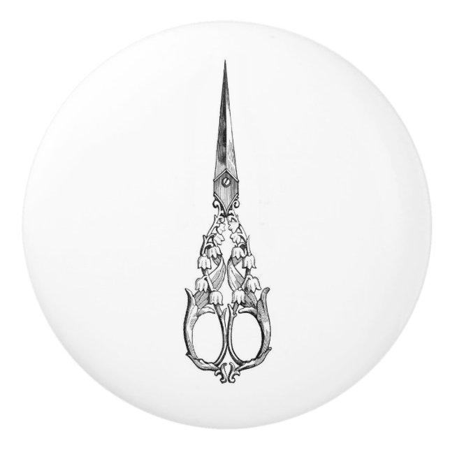 Drag av keramiskt material - Vintage Sytema, sax Knopp (Framsidan)