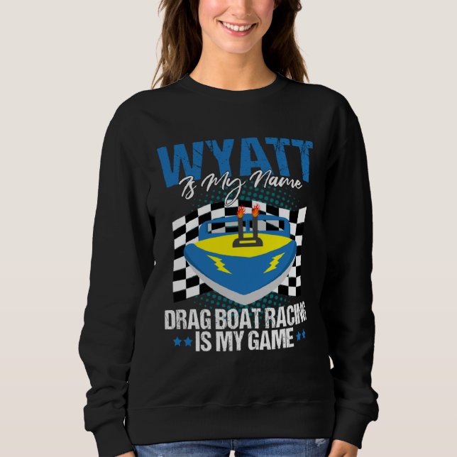 Drag Boat Race for Drag Boat and Drag Boat Driver  T Shirt (Framsida)