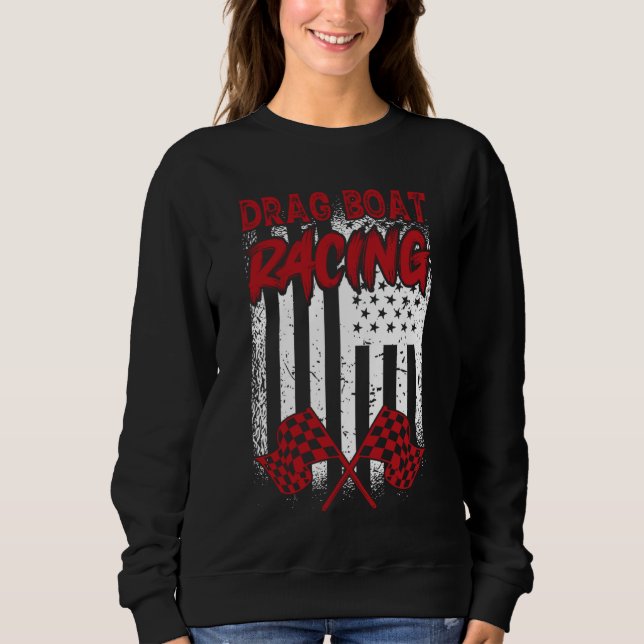 Drag Boat Racing  Boat Racer Water Competition  4 T Shirt (Framsida)