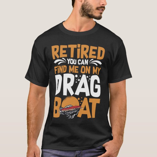 Drag Boat Racing RC Model Boating Driver  1 T Shirt (Framsida)