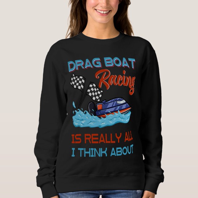 Drag Boat Racing RC Model Boating Driver  3 T Shirt (Framsida)