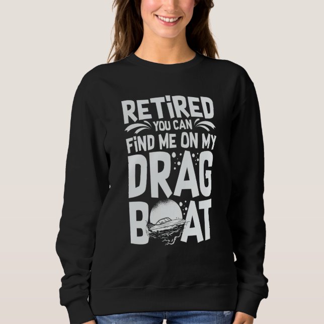 Drag Boat Racing RC Model Boating Driver T Shirt (Framsida)