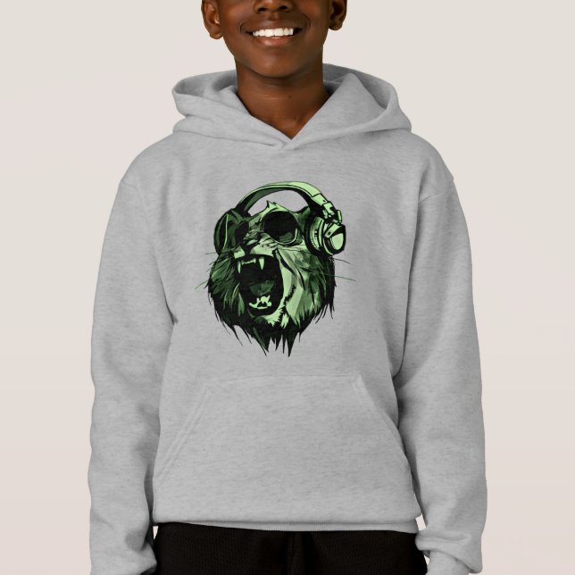 Drag DJ Cat T Shirt (Framsida)