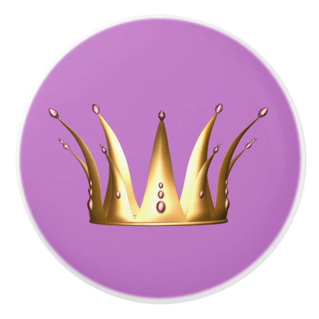 Drag-KNAPPEN guld Krona Knopp (Framsidan)