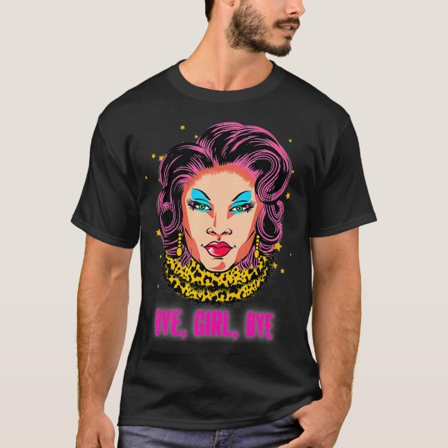 Drag Queen Doll Drag Queen Ansikte Graphic Drag T Shirt (Framsida)