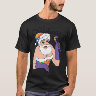 Drag Queen Jultomten Cute X-Mas Present T-shirt