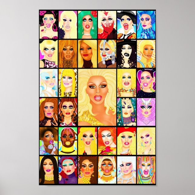 DRAG QUEEN ROYALTY POSTER (Framsidan)