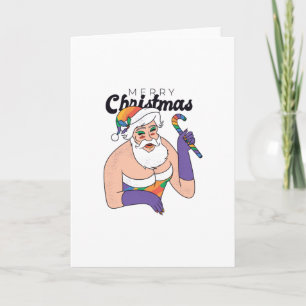 Drag Queen Santa Kort