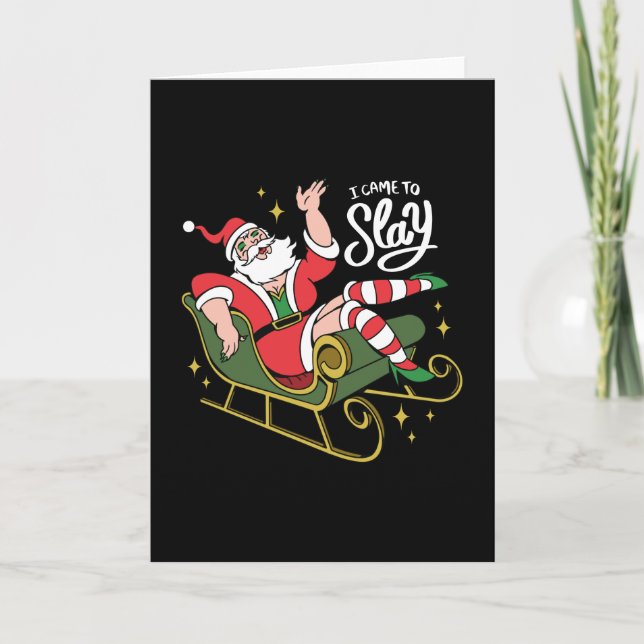 Drag Queen Santa Kort (Framsida)