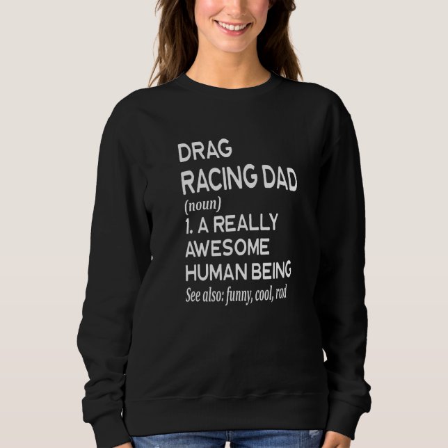 Drag Racing Dad Definition  Race Racer Car T Shirt (Framsida)