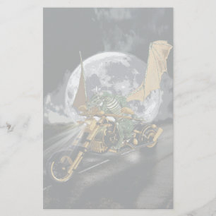Drag-tävla Dragon och Måne Fantasy Artwork Brevpapper