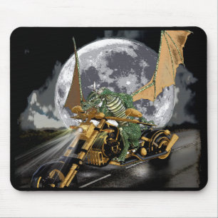 Drag-tävla Dragon och Måne Fantasy Artwork Musmatta
