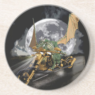 Drag-tävla Dragon och Måne Fantasy Artwork Underlägg