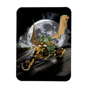 Drag-tävla Dragon och Måne Fantasy Magnet