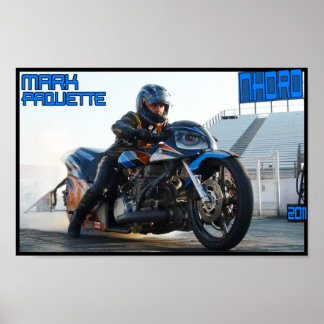 Drag tävla för Turbo-motorcykel Poster NHDRO 2011