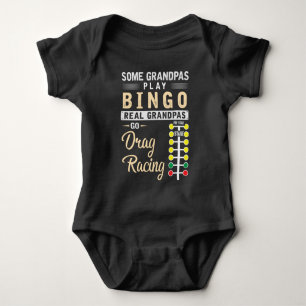 Drag Tävla Grandpa Mechanic Dragster Grandfather T Shirt