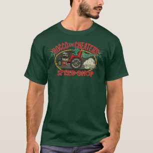 Drag Tävla Rocco & Cheaters Speed Shop 1944 T Shirt