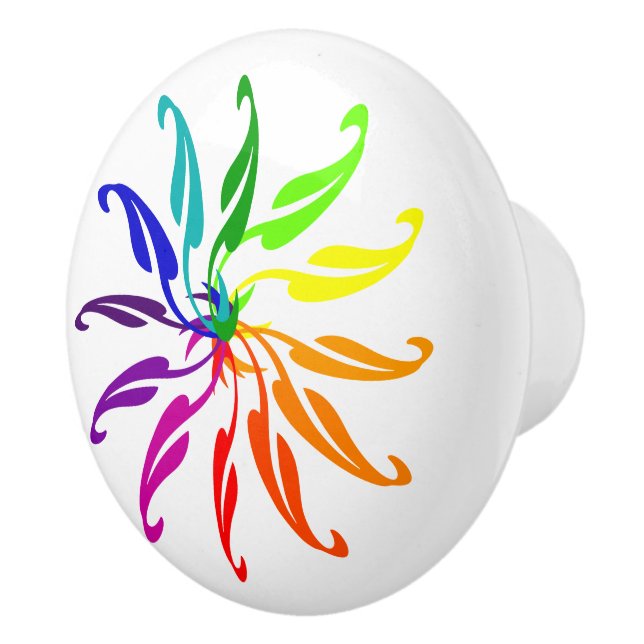 Drag ut Färg-hjul-Löv Knopp (Höger)