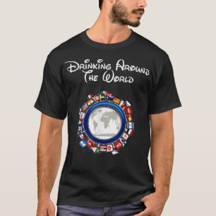 Drag Vuxen Vacation Gift-skift för Värld runt T Shirt