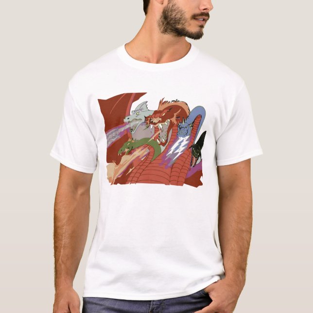 Dragão Tiamat T Shirt (Framsida)
