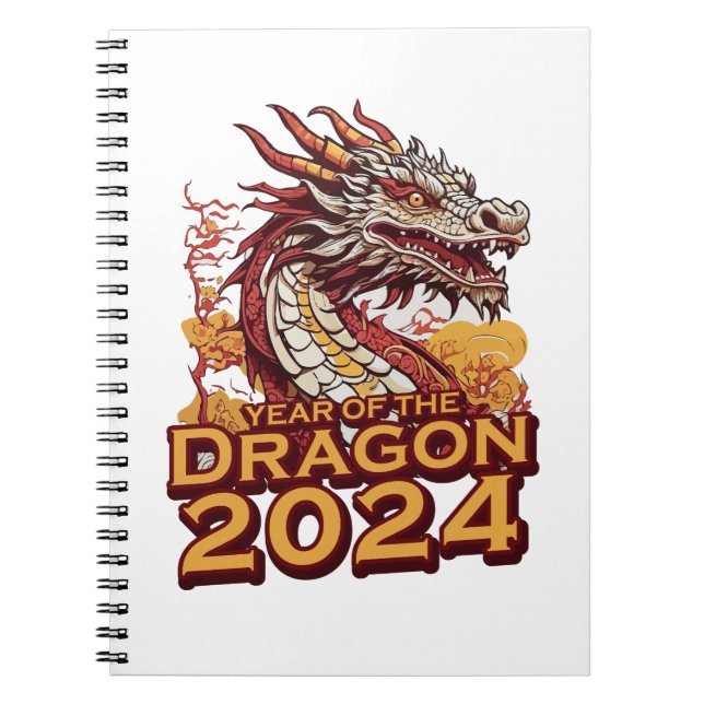 Dragåret 2024 anteckningsbok (Framsidan)