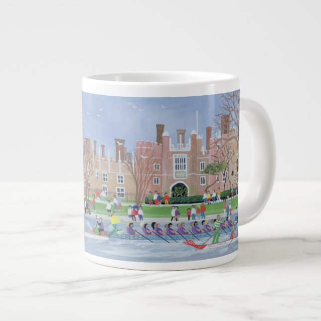 Dragbåtens tävla vid Hampton Court 1993 Jumbo Mugg (Framsida höger)
