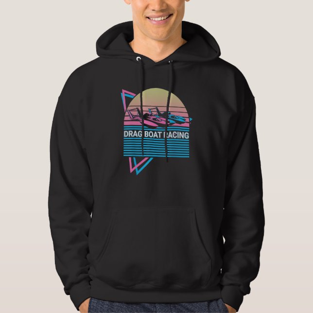 Dragbåtsracing Dragbåt Racer Speedbåt Hoodie (Framsida)