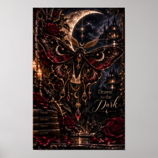 Dragen till det mörka | Gotisk Celestial Moth-dagb Poster