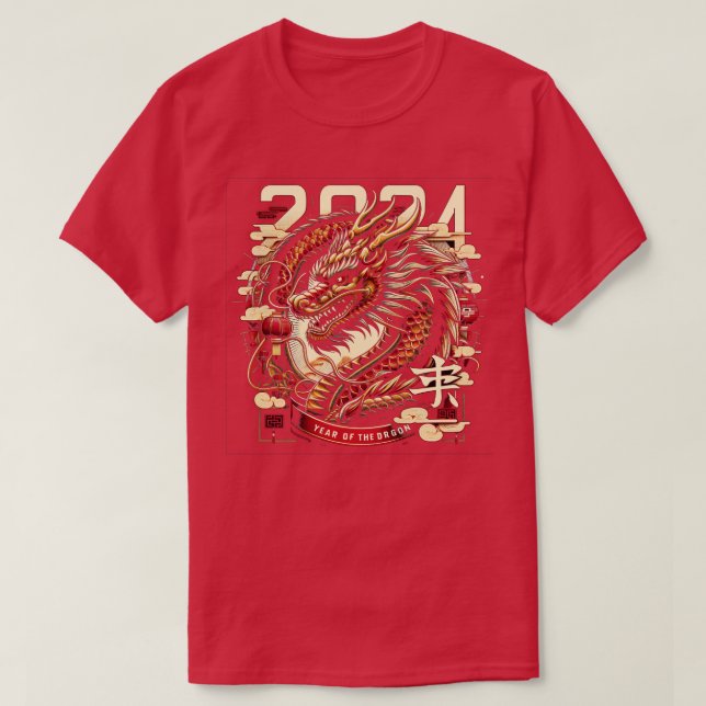 Dragens 2024-år t shirt (Design framsida)