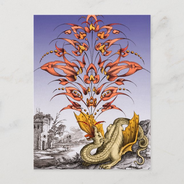 Dragens andedräkt vykort (Framsida)