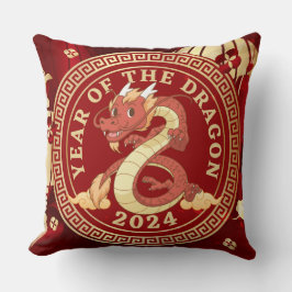 Dragens år 2024 | Kinesiskt zodiactecken Kudde