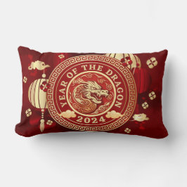 Dragens år 2024 | Kinesiskt zodiactecken Lumbarkudde