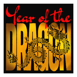 Dragens år fototryck