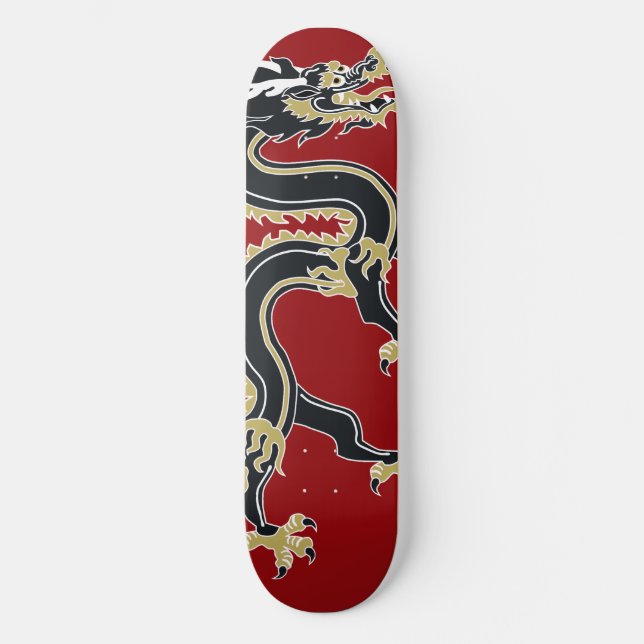 Dragens år mini skateboard bräda 18,7 cm (Framsida)