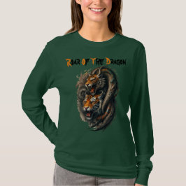 Dragens eld, tigerns styrka t shirt