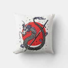 Dragens fians: Ett majestätiskt kinesiskt verk Kudde