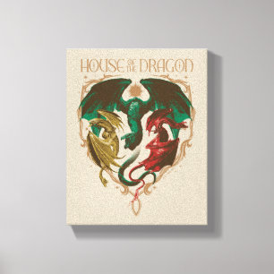 Dragens hus Dragon Shield Canvastryck