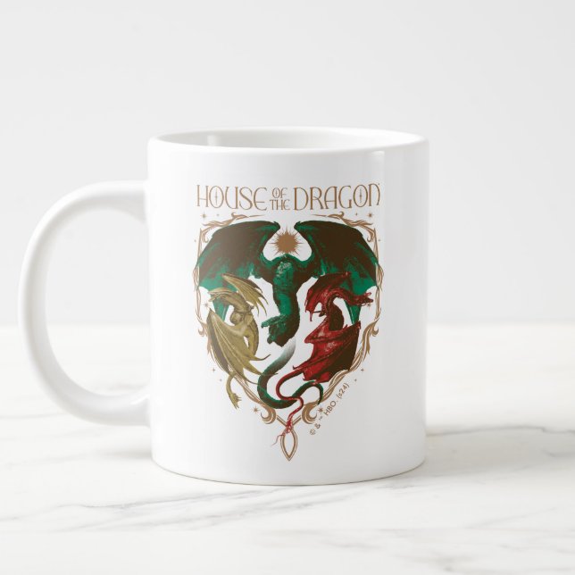Dragens hus | Dragon Shield Jumbo Mugg (Vänster)